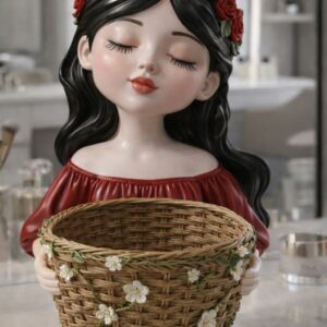 sepetli kız 22 cm silikon kalıp